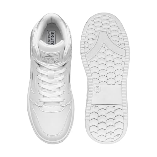 Image of BRUTON Thunder Strike-219 Men's Casual Sneakers | Stylish Lightweight Lace-Up Shoes for Men | Comfortable Walking Shoes | Trendy Fashion Footwear