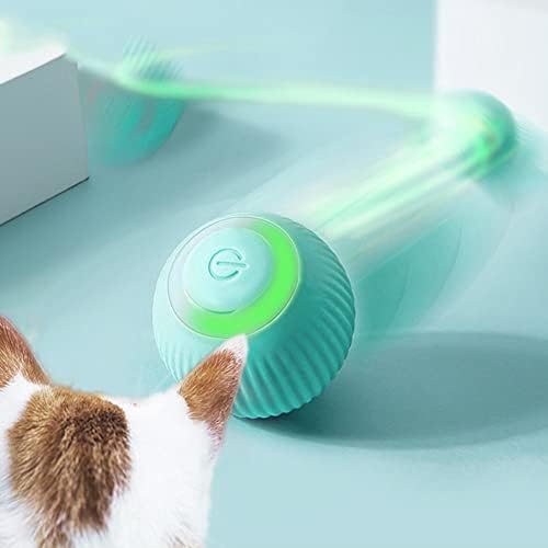 DONGKER Cat Ball Toys Interactive ,Self Rotating Rolling Balls Automatic Moving USB Rechargeable for Cats Kitten Kitty Exercise(4.3*4.3cm )