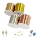 WWYSSZ 4 Rotoli Filo Metallico per Bigiotteria...