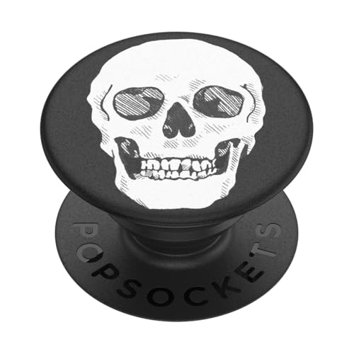 PopSockets Phone Grip with Expanding Kickstand, Adhesive Grip - Shaky Bones White