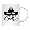 Grappig Moederdag keramische koffie thee mok cadeau, Nacho gemiddelde moeder, 1-pack, verjaardag kerstcadeau ideeën voor…