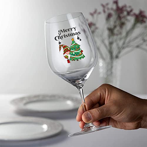 Table de fête terne ? Tablez sur le lot de 2 verres à vin rouge Père Noël de 500 ml - 6