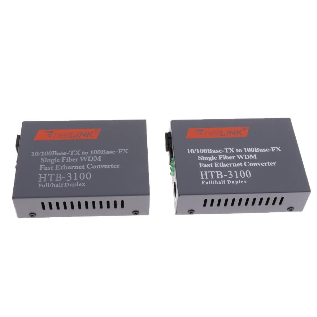 A Pair Fiber Optical Converter HTB-3100AB 10/100Mbps Single Mode 25KM RJ45| Computers/Tablets & Networking|Enterprise Networking, Servers|Switches & Hubs|Network Switches-image-32