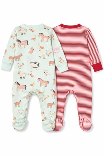 Image of TuddyBuddy 100% Cotton Multi Color Zipper Romper Sleepsuit /Romper /Jumpsuit for Baby Boy & Baby Girl