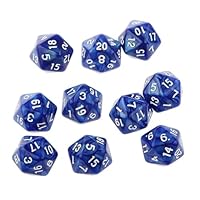 Amazon | Yourandoll 10個 多面体ダイス D20サイコロ 20面ダイス