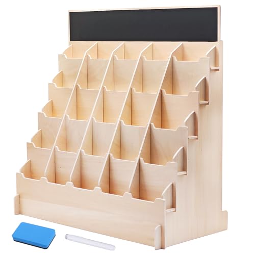 Kaliswell Sticker Display Stand, 5-Tier 25-Compartment...
