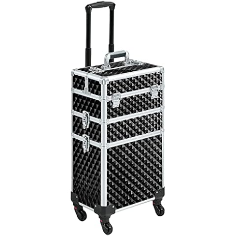 Yaheetech 3-in-1 Rolling Makeup Case Cover