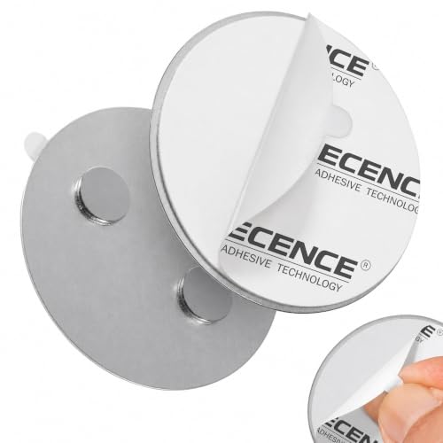 ECENCE Rauchmelder Magnethalter 5 Stück selbstklebend Ø 50mm
