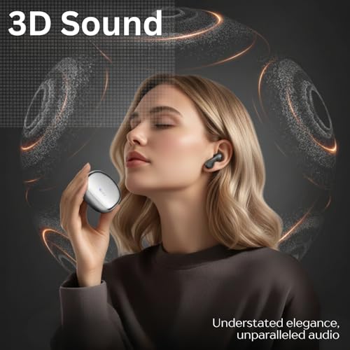 Image of inear Launch Juke Buds Pro3 TWS Wireless Earbuds with 10mm Drivers, 60H Playback, 42dB ANC, 3D Spatial Audio, 47ms Low Latency, Dual Device Connectivity, Bluetooth Earbuds | Black