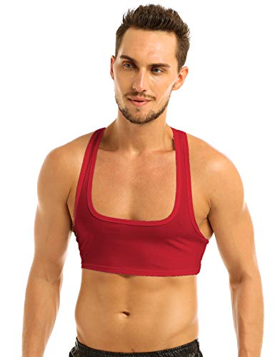 Men's Bodybuilding Workout Gym Muscle Half Tank Top Vest Sleeveless T-Shirts Crop Tops2