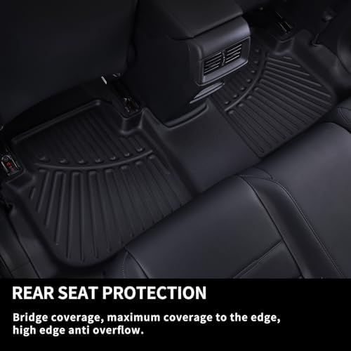 SANBAN-AXE Floor Mats & Trunk Mat for Cadillac Optiq All-New 2025,TPE All Weather Protection 2 Rows Car Floor Liners with Cargo Liner Accessories - 3