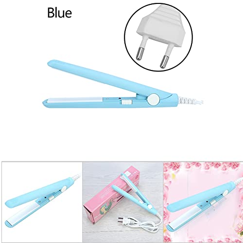 Plancha de cabello mini 2 en 1 con placas cerámicas azul miniatura 3