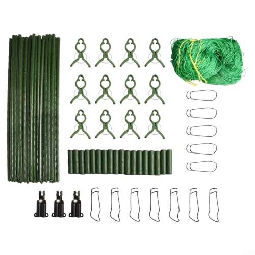 Estructura de enrejado de acero recubierto de plástico resistente diseñada para mejorar el crecimiento de las plantas manteniendo a los trepadores fuera del suelo