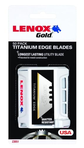 LENOX Utility Knife Blades, 50-Pack (20351GOLD50D)