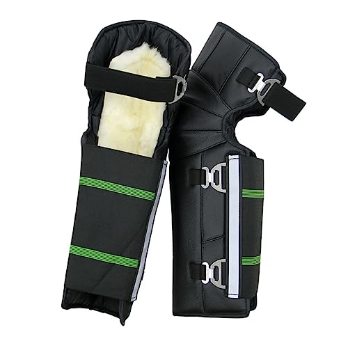 OATIPHO 1 Pair Thickened Knee Sleeve Protective Gear for Motorcycle Riding Windproof Leg Warmers Winter Sports Kneecap Protection for Cycling and Outdoor Activities