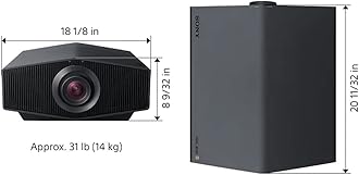 Sony VPL-XW5000ES 4K HDR Laser Home Theater Projector with Native 4K SXRD Panel, Black