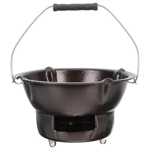 Poêle à charbon portable pour un café chaud en camping et pique-nique
