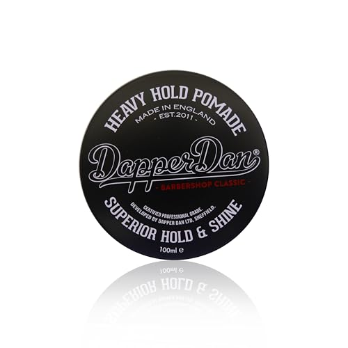 Heavy Hold Pomade By Dapper Dan Superior Hold Petrolatum Free No Build Up Liquorice & Vanilla Fragrance 100ml