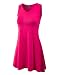 MBJ WT827 Womens Sleeveless V Neck Dress Top L CORAL