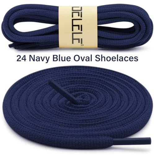 Image of Oval Athletic Shoelaces Thick 4MM DELELE Half Round Shoe Laces Strings 2 Pair