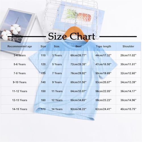 Girls Summer T-Shirts Kids Boys Fashion Quick Dry Lightweight Running Athletic Tshirt Casual Loose Fit Tennis Clothes3