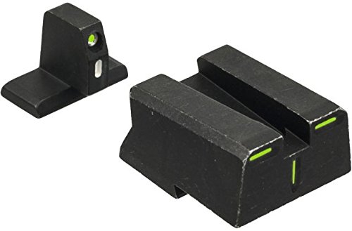 MEPRO Tru-Dot R4E tritium Night Sights with Five Sight Alignment Elements Compatible with H&K Green Front and Rear Glow on Sight self Illuminated Meprolight Fixed Metal Sight - Meprolight