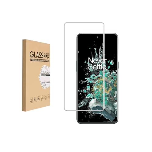 Shunwige Protector de pantalla de vidrio templado para OnePlus 10T 5G / OnePlus 10T, vidrio templado/resistente a los arañazos/sólo cubre el área de visualización