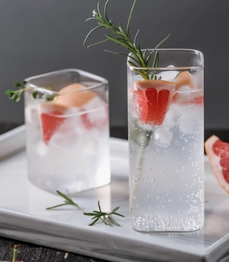 13.2 oz | set of 6 | glasses, cocktall glass, Mojito glass, iced coflee, juice glass, ciear drink glass
