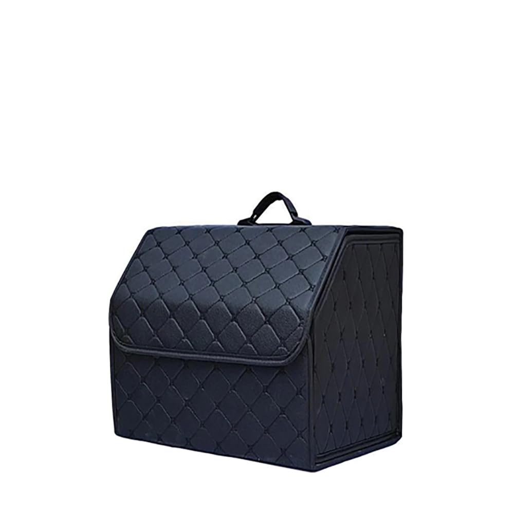 NURCIX Auto Bagagliaio Pieghevole Cuoio Organizer, per Mercedes-Benz Mercedes-EQ R-Class S-Class SL SLK V-Class AMG Fondo Antiscivolo Car Tronco Vani e contenitori,B/Black Black-S