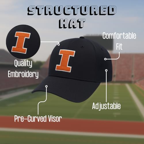 Gorra deportiva azul ajustable con logo bordado miniatura 4