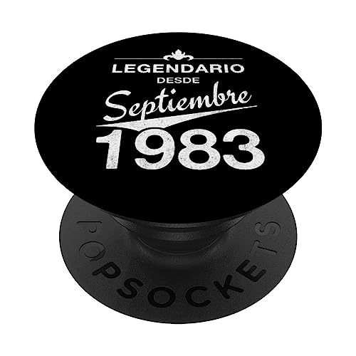 40 cumpleaños Nacido en septiembre de 1983 Vintage 40 años PopSockets PopGrip Intercambiable