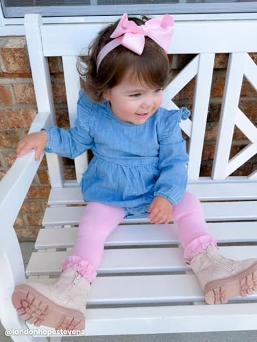 Image of RuffleButts Baby /Toddler Girls Footless Ruffled Tights