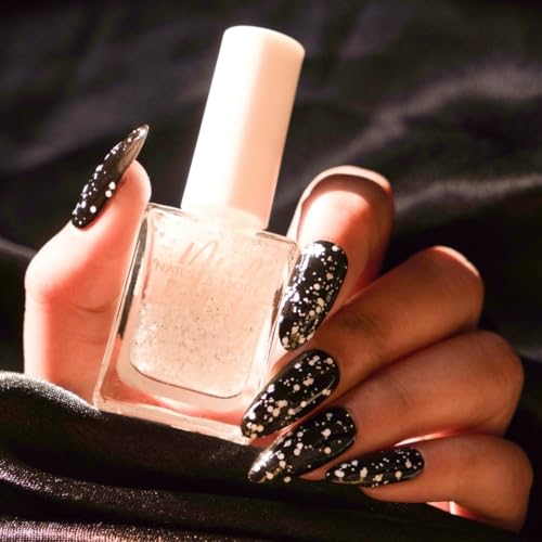 Image of Nails & More High Voltage Glitter Nail Polish, Argan Oil-Infused Gel Shine, Ultra-Shiny Nail topper | 10ml