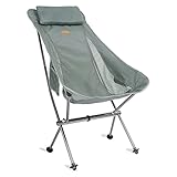 Campingstuhl hochlehner, Outdoorstuhl faltbar leicht, strandstuhl klappbar, anglerstuhl, Reisestuhl, Kleiner, kompakt ultraleichter für Outdoor, Zelten, Picknick, Wandern, Camping Chair