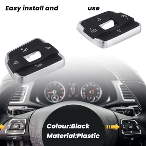 Bouton Commande Volant VW Passat B7 Sharan Cache Multifonction - 2