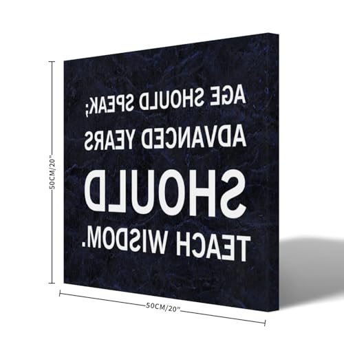 Lienzo decorativo de alta calidad con frase motivadora y diseño elegante de 20x20'' 2