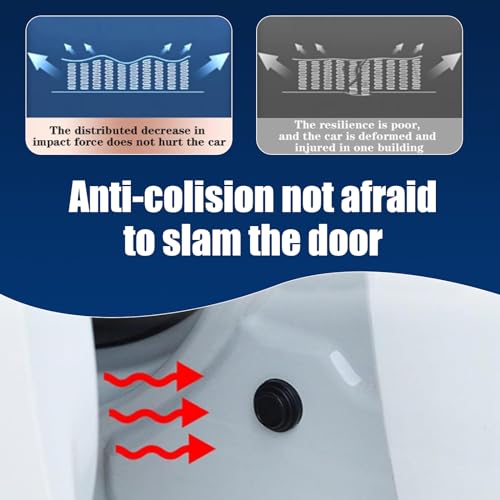 Gseigvee 20 PCS Car Door Protector, Dot Anti-Collision Stickers, Vehicle Bumper Protector, Self Adhesive Car Bumper Pad, Car Door Shock Pad, Universal for Most Cars, Trucks, SUVs (Black #1)