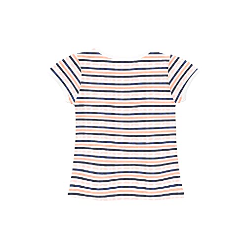 Image of Real Basics Cotton Regular Fit Half Sleeve Cotton T-Shirts for Girls - Round Neck Tops for Girl, Multicolor - Pack of 3