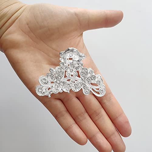 Pinza de Pelo Vintage con Cristales y Flores miniatura 5