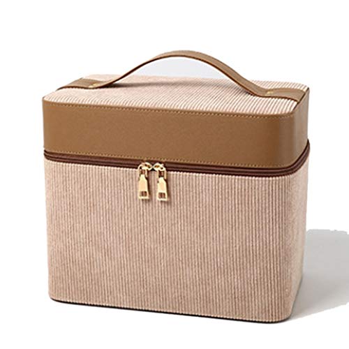 Fanuse Neue Kosmetikkoffer Make-Up-Tasche Koffer Reise-Aufbewahrungsbox Waschlappen mit GrooEr KapazittT DoppeltüRiger… – Bild 4