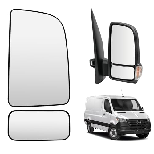 Coppia Di Specchietti Indicatori Di Direzione Laterali Per Sprinter 2006-2017 – Vetro Trasparente, Sostituti Lato Sinistro E Destro, Senza Lampadine Ne Fissaggi, Codici 0018228920 0018229020 - 4