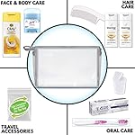 Convenience Kits International Women's 10-Piece Deluxe Kit with Travel Size TSA Compliant Essentials, Featuring: Pantene Hair Products in Reusable Toiletry Bag - Clear color - Image 3