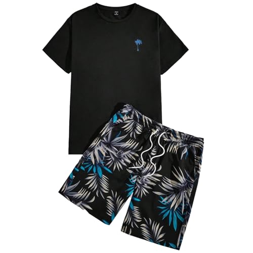 Ensemble athlétique homme t-shirt short pour le sport et la détente