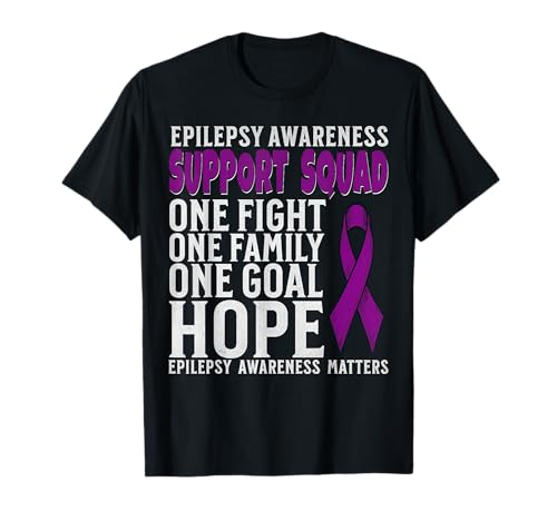 Fight Epilepsy Awareness Products Epilepsy Support Squad Camiseta