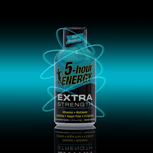 5-Hour Energy Shot, Extra Strength Blue Raspberry, 1.93 Ounces 12 Count #TOP1
