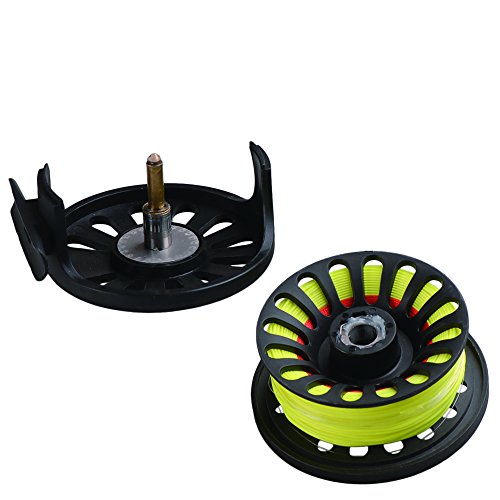 Luremaster Pre-Loaded 5/6 Wt Fly Fishing Reel With Weight Forward Floating Fly Fishing Line Wf5F Backing Line Taper Leader Combo Set For River Stream Fishing - Fluo Yellow #TOP5