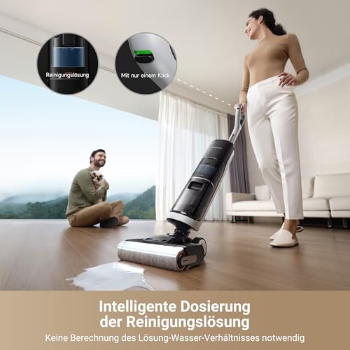 dreame H14 Pro Nass- und Trockensauger, 180° Lie-Flat, 60 °C Bürstenpflege, 5-min Trocknung,...