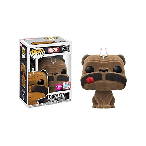 Funko - Figurine Marvel Inhumans - Lockjaw Flocked Exclu Pop 10Cm - 0889698208352