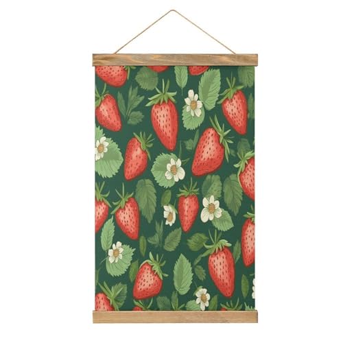 Pintura de pergamino de fresas: decora paredes vacías de forma rápida y elegante