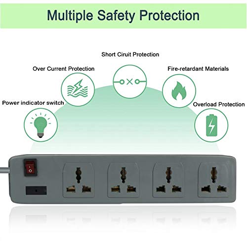 Image of FEDUS switch board extension | extension boards with switch, extension cords, extension board with long wire, extension board for computer, surge protectors spike buster, switch board organizer 4M /13F